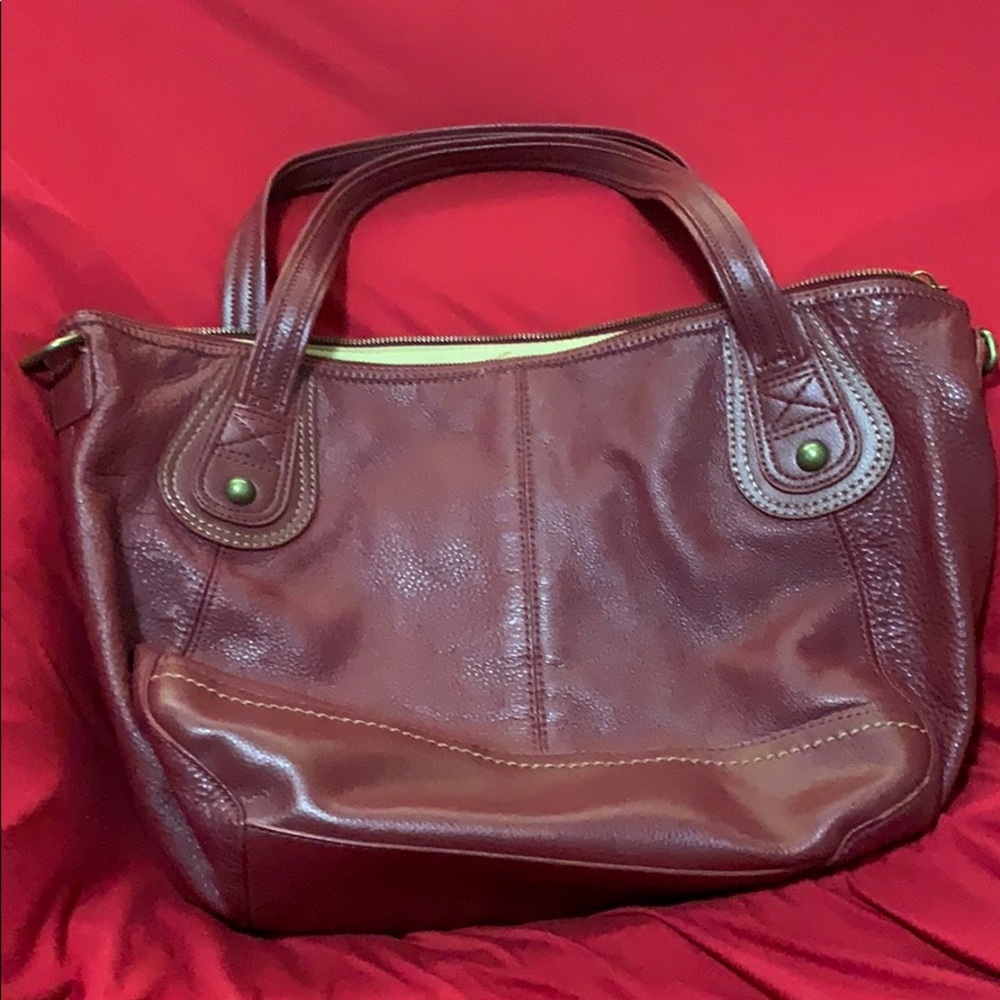 The SAK Red Leather Bag